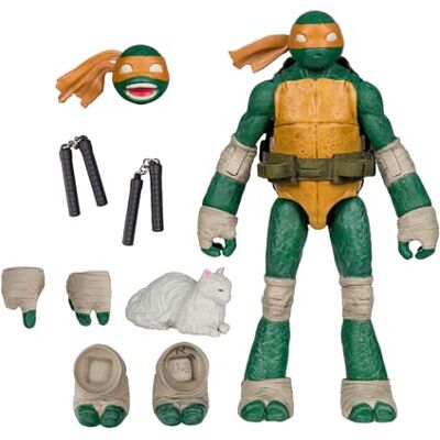McFarlane Teenage Mutant Ninja Turtles (Page Punchers) Michelangelo Figura de acción de 5 Pulgadas con Juguetes de cómic McFarlane Teenage Mutant Ninja Turtles (Page Punchers) Michelangelo Figura de acción de 5 Pulgadas con Juguetes de cómic