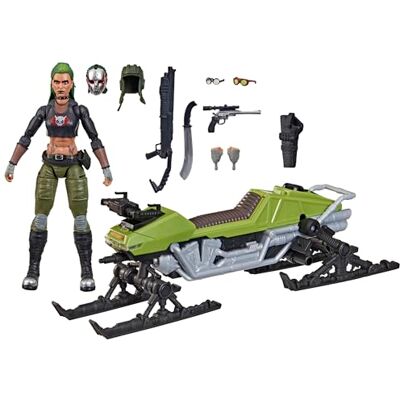 G.I. Joe Classified Series #194, Zanya and Dreadnok Chameleon (Swamp Skier), Set Coleccionable de Figura de acción de 15 cm y vehículo con 10 Accesorios G.I. Joe Classified Series #194, Zanya and Dreadnok Chameleon (Swamp Skier), Set Coleccionable de Figura de acción de 15 cm y vehículo con 10 Accesorios