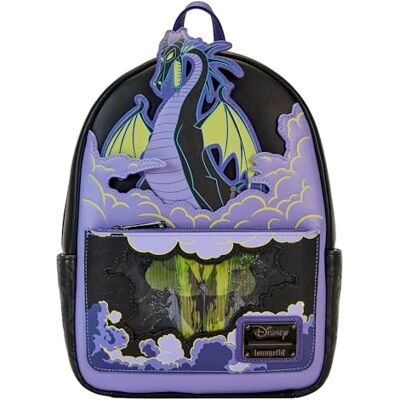 Funko Loungefly Disney Backpack: Maleficent Dragon Lenticular and Glow In The Dark Mini-Backpack Disney Villains Exclusiva Amazon Bolso Coleccionable Idea de Regalo Mercancia Oficial Funko Loungefly Disney Backpack: Maleficent Dragon Lenticular and Glow In The Dark Mini-Backpack Disney Villains Exclusiva Amazon Bolso Coleccionable Idea de Regalo Mercancia Oficial