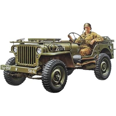 Tamiya 300035219 Jeep Willy MB, Escala 1/35, Verde Tamiya 300035219 Jeep Willy MB, Escala 1/35, Verde