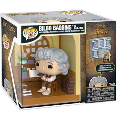Funko Pop! Nooks: Lord of The Rings Bilbo Baggins in Bag-End Stack or Display Figura de Vinilo Coleccionable Idea de Regalo Mercancía Oficial Juguetes para niños y Adultos Funko Pop! Nooks: Lord of The Rings Bilbo Baggins in Bag-End Stack or Display Figura de Vinilo Coleccionable Idea de Regalo Mercancía Oficial Juguetes para niños y Adultos