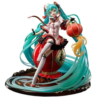 Furyu GOOD SMILE COMPANY F:nex x poppro Hatsune Miku 2021 Chinese New Year Figura 24.5 cm Hatsune Miku 1/7 Scale Furyu GOOD SMILE COMPANY F:nex x poppro Hatsune Miku 2021 Chinese New Year Figura 24.5 cm Hatsune Miku 1/7 Scale