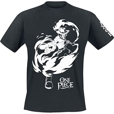 One Piece ABYSTYLE Camiseta para Hombre, Color Negro, Negro, L One Piece ABYSTYLE Camiseta para Hombre, Color Negro, Negro, L