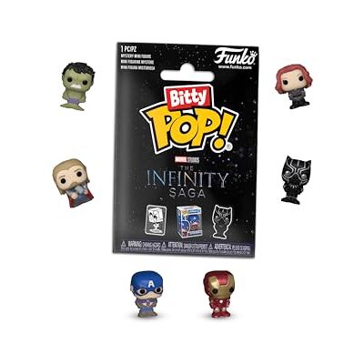Funko 12 x Bitty Pop! Singles: Marvel The Infinity Saga Mystery Mini Collectible Toys 12-Piece Poly Bag Funko 12 x Bitty Pop! Singles: Marvel The Infinity Saga Mystery Mini Collectible Toys 12-Piece Poly Bag