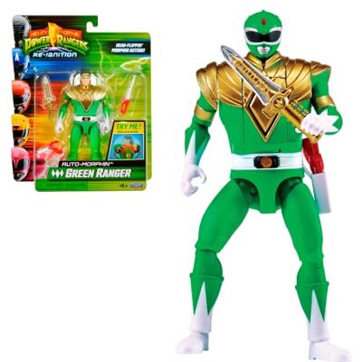 Bizak Power Rangers Figura Auto-Morphin Verde +4 Años () Bizak Power Rangers Figura Auto-Morphin Verde +4 Años ()