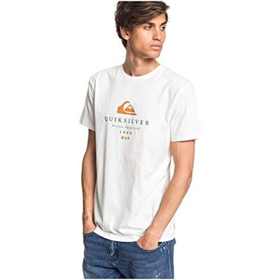 Quiksilver First Fire Camiseta para Adulto, Snow White, M Quiksilver First Fire Camiseta para Adulto, Snow White, M