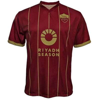 AS Roma Camiseta réplica Oficial, Home 24-25, Color Blanco, años AS Roma Camiseta réplica Oficial, Home 24-25, Color Blanco, años