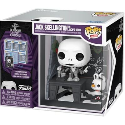Funko Pop! Nooks: Disney The Night Before Christmas (TNBC) Jack Skellington in Jack's Room Stack or Display Figura de Vinilo Coleccionable Idea de Regalo Mercancía Oficial Funko Pop! Nooks: Disney The Night Before Christmas (TNBC) Jack Skellington in Jack's Room Stack or Display Figura de Vinilo Coleccionable Idea de Regalo Mercancía Oficial