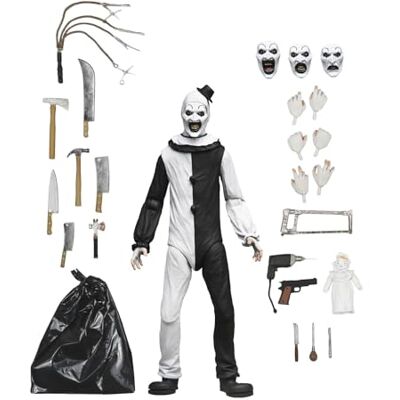 NECA Terrifier: Art The Clown 7" Ultimate Collectible Action Figure NECA Terrifier: Art The Clown 7" Ultimate Collectible Action Figure
