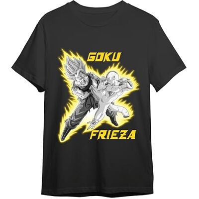 Comic Studio Dragon Ball Z Camiseta Artículo Licenciado Oficial Goku & Frieza Unisex Negro M Comic Studio Dragon Ball Z Camiseta Artículo Licenciado Oficial Goku & Frieza Unisex Negro M