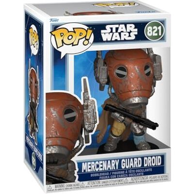 Funko Pop! Star Wars: The Mandalorian and Grogu Mercenary Guard Droid Figura de Vinilo Coleccionable Idea de Regalo Mercancía Oficial Juguetes para niños y Adultos Funko Pop! Star Wars: The Mandalorian and Grogu Mercenary Guard Droid Figura de Vinilo Coleccionable Idea de Regalo Mercancía Oficial Juguetes para niños y Adultos
