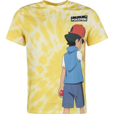 Pokémon Ash und Pikachu Hombre Camiseta Amarillo S 100% algodón Regular Pokémon Ash und Pikachu Hombre Camiseta Amarillo S 100% algodón Regular