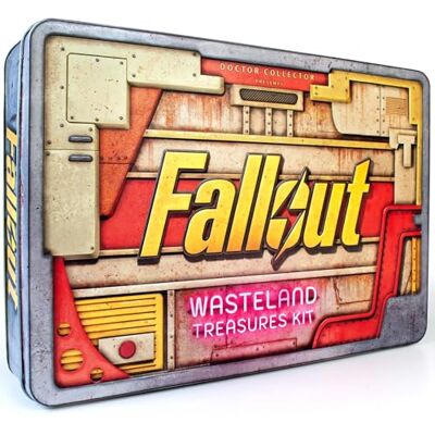 Doctor Collector Fallout Wasteland Treasures Kit Memories Collector's Box, Caja de colección de Metal, edición Limitada, con réplicas Oficiales y Cartel metálico del Pip-Boy Doctor Collector Fallout Wasteland Treasures Kit Memories Collector's Box, Caja de colección de Metal, edición Limitada, con réplicas Oficiales y Cartel metálico del Pip-Boy