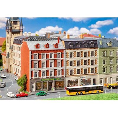 Faller Kit de 2 Casas de Pueblo reacondicionadas con Tiendas, Varios Faller Kit de 2 Casas de Pueblo reacondicionadas con Tiendas, Varios