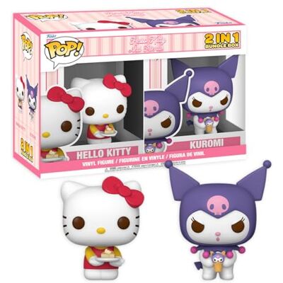 Funko Bundle Box Hello Kitty Pop! 2 Pack Hello Kitty & Kuromi- Figura de Vinilo Coleccionable Idea de Regalo Mercancia Oficial Juguetes para Niños y Adultos Anime Fans Funko Bundle Box Hello Kitty Pop! 2 Pack Hello Kitty & Kuromi- Figura de Vinilo Coleccionable Idea de Regalo Mercancia Oficial Juguetes para Niños y Adultos Anime Fans
