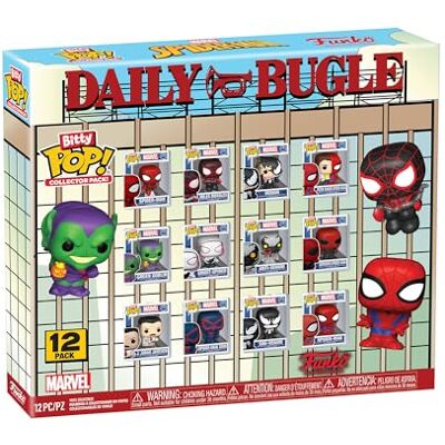 Funko Bitty Pop! Marvel: Spider-Man Paquete de 12 Incluye Spider-Man, Venom, Green Goblin y más 2,2 cm Miniatura Coleccionable Juguetes en Miniatura Idea para Regalo Funko Bitty Pop! Marvel: Spider-Man Paquete de 12 Incluye Spider-Man, Venom, Green Goblin y más 2,2 cm Miniatura Coleccionable Juguetes en Miniatura Idea para Regalo