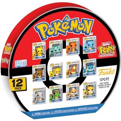 Funko Bitty Pop! Pokémon: Paquete de 12. Incluye Pikachu, Eveee, Charmander, Squirtle y más. 2,2 cm. Miniatura Coleccionable. Juguetes en Miniatura. Idea para Regalo Funko Bitty Pop! Pokémon: Paquete de 12. Incluye Pikachu, Eveee, Charmander, Squirtle y más. 2,2 cm. Miniatura Coleccionable. Juguetes en Miniatura. Idea para Regalo