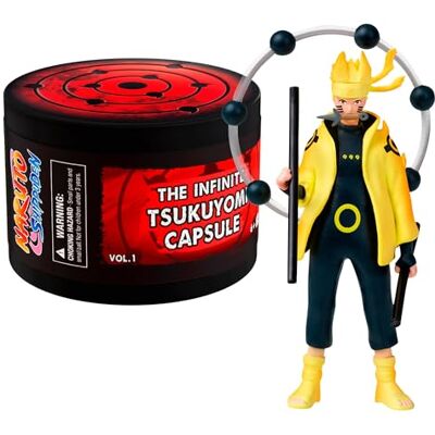 Bizak Naruto Tsukuyomi Infinito Cápsula Sorpresa, Figura Coleccionable de 7 cm con Accesorio y Base de Exhibición, 8 Personajes para Coleccionar, +6 años, () Bizak Naruto Tsukuyomi Infinito Cápsula Sorpresa, Figura Coleccionable de 7 cm con Accesorio y Base de Exhibición, 8 Personajes para Coleccionar, +6 años, ()