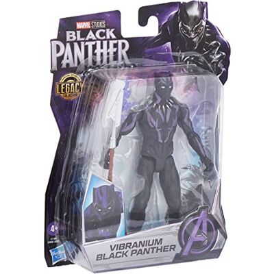 Marvel Hasbro Black Panther Studios Legacy Collection Figura de Black Panther Vibranium de 15 cm A Partir de 4 años, Marvel Hasbro Black Panther Studios Legacy Collection Figura de Black Panther Vibranium de 15 cm A Partir de 4 años,