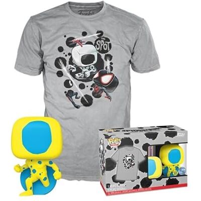 Funko Loungefly Pop! & tee: Spider-Man: Across The Spider-Verse Negrolight Brilla En La Oscuridad Small Spider-Man Camiseta con Figuras Miniaturas Coleccionables Idea De Regalo para Adultos Funko Loungefly Pop! & tee: Spider-Man: Across The Spider-Verse Negrolight Brilla En La Oscuridad Small Spider-Man Camiseta con Figuras Miniaturas Coleccionables Idea De Regalo para Adultos