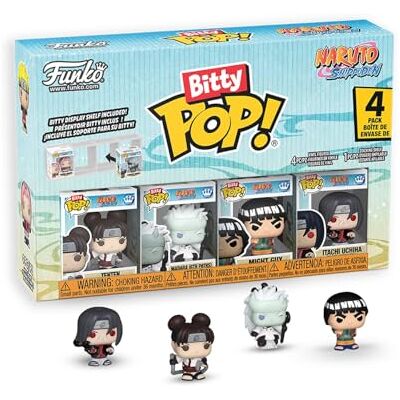 Funko Bitty Pop! 4 Pack: Naruto Shippuden Battles Tenten, Madara (6th Paths), Might Guy, Mystery Mini Figure 1 in 6 Chance of Receiving The Rare Chase Variant Styles May Vary 0,9 Pulgadas Funko Bitty Pop! 4 Pack: Naruto Shippuden Battles Tenten, Madara (6th Paths), Might Guy, Mystery Mini Figure 1 in 6 Chance of Receiving The Rare Chase Variant Styles May Vary 0,9 Pulgadas