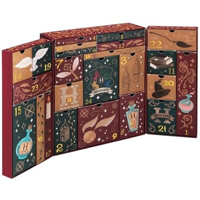 Paladone Calendario de Adviento prémium de Harry Potter Hogwarts de 24 días, Licencia Oficial y decoración de Temporada para Dormitorio de niños Paladone Calendario de Adviento prémium de Harry Potter Hogwarts de 24 días, Licencia Oficial y decoración de Temporada para Dormitorio de niños