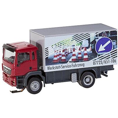 Faller FA – Man TGS Taller Service Carro, Accesorios para el diseño de ferrocarril, Modelo Faller FA – Man TGS Taller Service Carro, Accesorios para el diseño de ferrocarril, Modelo