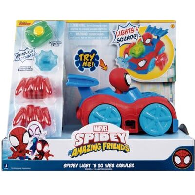 Marvel Vehiculo de Spidey & His Friends Light & Go Web Crawler Marvel Vehiculo de Spidey & His Friends Light & Go Web Crawler