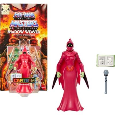 Masters of the Universe Origins Cartoon Collection Shadow Weaver Figura de acción de hechicera de 14cm, Inspirada en la Serie de televisión de Motu de los años80, She-Ra: La Princesa del Poder, Masters of the Universe Origins Cartoon Collection Shadow Weaver Figura de acción de hechicera de 14cm, Inspirada en la Serie de televisión de Motu de los años80, She-Ra: La Princesa del Poder,