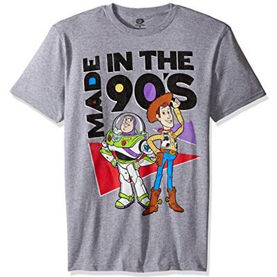 Disney Men's Toy Story Made in the 90s Short Sleeve T-Shirt Disney Men's Toy Story Made in the 90s Short Sleeve T-Shirt