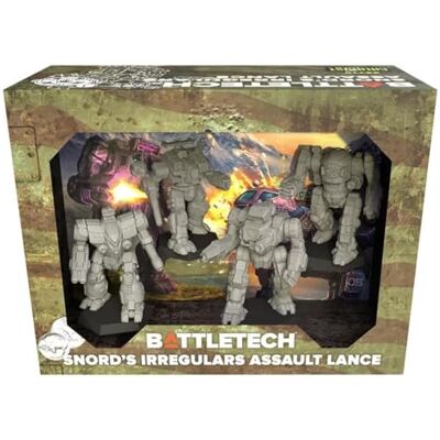 Catalyst Game Labs BattleTech Miniatures Snord's Irregulars Assault Lance Expansion Miniature Game Ages 14+ Catalyst Game Labs BattleTech Miniatures Snord's Irregulars Assault Lance Expansion Miniature Game Ages 14+