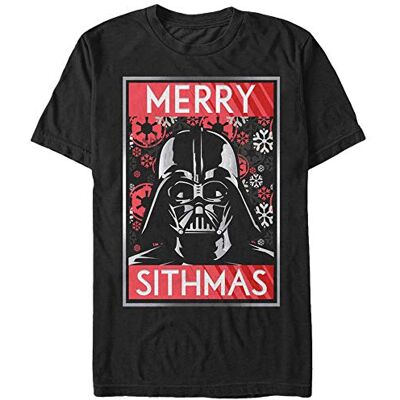 Star Wars tee, Black//Officially Licensed Sithmas Vader Men's el, x-Large Star Wars tee, Black//Officially Licensed Sithmas Vader Men's el, x-Large