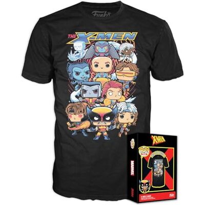 Funko Boxed tee: X-Men Group Small (S) Marvel Camiseta, Franela Ropa Idea Manga Corta para Adultos Hombres y Mujeres- Mercancia Oficial Funko Boxed tee: X-Men Group Small (S) Marvel Camiseta, Franela Ropa Idea Manga Corta para Adultos Hombres y Mujeres- Mercancia Oficial
