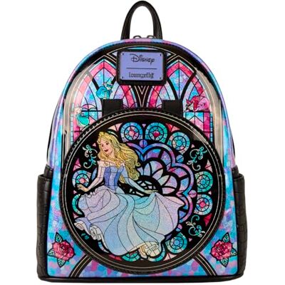 Funko Loungefly Disney: Sleeping Beauty Stained Glass Collection Mini Backpack Disney Princesses Exclusiva Amazon Bolso Coleccionable Idea de Regalo Mercancia Oficial para Chicos, Chicas Funko Loungefly Disney: Sleeping Beauty Stained Glass Collection Mini Backpack Disney Princesses Exclusiva Amazon Bolso Coleccionable Idea de Regalo Mercancia Oficial para Chicos, Chicas