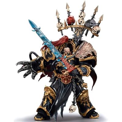 JOYTOY Warhammer 40.000 Figura de acción de la Legión Abaddon The Despoiler with Drach'nyen and The Talo (16 cm) JOYTOY Warhammer 40.000 Figura de acción de la Legión Abaddon The Despoiler with Drach'nyen and The Talo (16 cm)