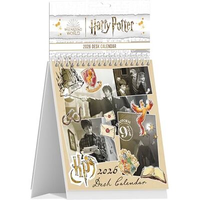 Pyramid HARRY POTTER 2026 – Calendario de mesa de 16×17 cm con 12 motivos de Harry, Hermione y Ron de Hogwarts, calendario semanal para los fans del Mundo Mágico Pyramid HARRY POTTER 2026 – Calendario de mesa de 16×17 cm con 12 motivos de Harry, Hermione y Ron de Hogwarts, calendario semanal para los fans del Mundo Mágico