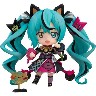 USA Gundam Store Good Smile Company Hatsune Miku Black Maneki Miku Version Figura 10 cm nendoroid USA Gundam Store Good Smile Company Hatsune Miku Black Maneki Miku Version Figura 10 cm nendoroid