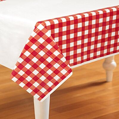 amscan Picnic Party Plastic Tablecover 1.37m x 2.6m amscan Picnic Party Plastic Tablecover 1.37m x 2.6m