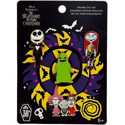 Loungefly The Nightmare Before Christmas 30th Enamel Pin Set The Nightmare Before Christmas Pins de Esmalte Exclusiva Amazon- Broche Coleccionable para Mochilas Y Bolsos Idea de Regalo Loungefly The Nightmare Before Christmas 30th Enamel Pin Set The Nightmare Before Christmas Pins de Esmalte Exclusiva Amazon- Broche Coleccionable para Mochilas Y Bolsos Idea de Regalo