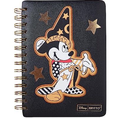 Enesco Disney Britto Midas Fantasia Sorcerer Mickey Mouse cuaderno diario, 6 x 8 pulgadas, multicolor Enesco Disney Britto Midas Fantasia Sorcerer Mickey Mouse cuaderno diario, 6 x 8 pulgadas, multicolor