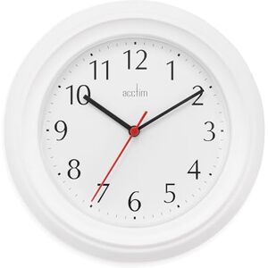 Acctim Wycombe Reloj de Pared (Cuarzo, números arábigos, 22 cm), Color Blanco Acctim Wycombe Reloj de Pared (Cuarzo, números arábigos, 22 cm), Color Blanco