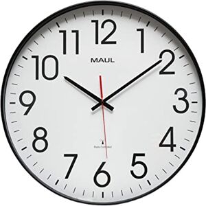 MAUL climb, Reloj de Pared (47 cm de diámetro, radiocontrolado Extragrande, Elegante Reloj para salón, Dormitorio, Cocina, Oficina y Sala de reuniones), fácil de Leer Gracias a los números MAUL climb, Reloj de Pared (47 cm de diámetro, radiocontrolado Extragrande, Elegante Reloj para salón, Dormitorio, Cocina, Oficina y Sala de reuniones), fácil de Leer Gracias a los números