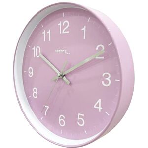 techno line Technoline Reloj de Pared analógico (Cuarzo, 25 cm), Color Rosa y Blanco techno line Technoline Reloj de Pared analógico (Cuarzo, 25 cm), Color Rosa y Blanco