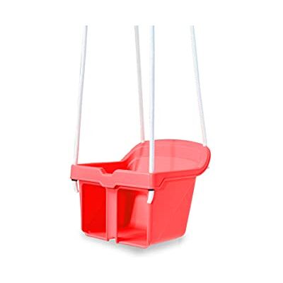 Jamara Columpio pequeño para bebé, a Partir de 10 Meses, plástico Resistente, soporta hasta 25 kg, Incluye Barra de Seguridad, antivuelco, Apto para Interiores y Exteriores, Color Rojo Jamara Columpio pequeño para bebé, a Partir de 10 Meses, plástico Resistente, soporta hasta 25 kg, Incluye Barra de Seguridad, antivuelco, Apto para Interiores y Exteriores, Color Rojo
