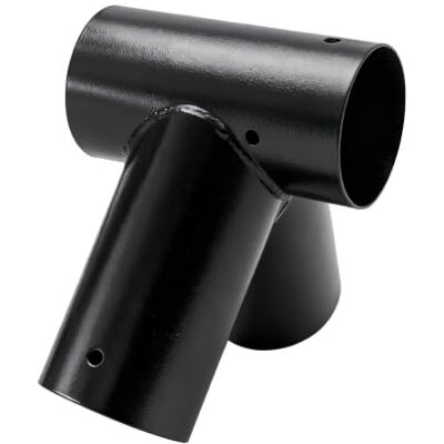 Relaxdays Conector para Columpio en Forma A 90°, Acero Pintado, para Postes Redondos 100 mm, Negro, 20 x 20 x 20 cm Relaxdays Conector para Columpio en Forma A 90°, Acero Pintado, para Postes Redondos 100 mm, Negro, 20 x 20 x 20 cm
