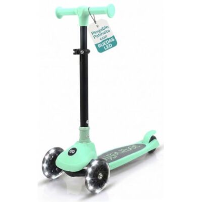 SereneLife Patinete 3 Ruedas para niños, Plegable, Luces LED en Las Ruedas, Manillar Ajustable, Freno Trasero de pie, Soporta hasta 49.9kgs SereneLife Patinete 3 Ruedas para niños, Plegable, Luces LED en Las Ruedas, Manillar Ajustable, Freno Trasero de pie, Soporta hasta 49.9kgs