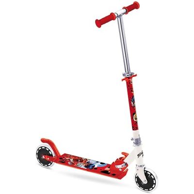 Mondo Toys Alu Scooter MIRACULOUS Patinete infantil de aluminio de 2 ruedas Manillar regulable Mondo Toys Alu Scooter MIRACULOUS Patinete infantil de aluminio de 2 ruedas Manillar regulable