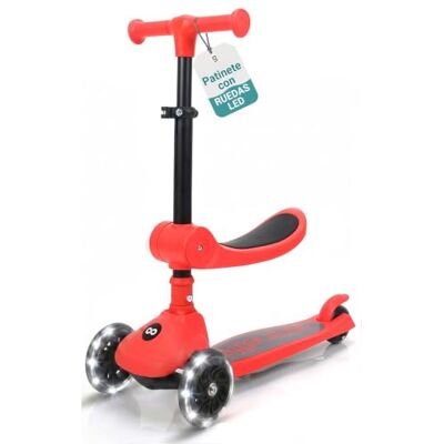 SereneLife Patinete 3 Ruedas para niños, Plegable, Luces LED en Las Ruedas, Manillar Ajustable, Freno Trasero de pie, Soporta hasta 49.9kgs SereneLife Patinete 3 Ruedas para niños, Plegable, Luces LED en Las Ruedas, Manillar Ajustable, Freno Trasero de pie, Soporta hasta 49.9kgs