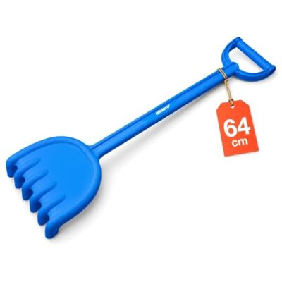 alldoro XXL Rastrillo de jardín para niños, arenero, Playa, plástico, 64 cm de Largo alldoro XXL Rastrillo de jardín para niños, arenero, Playa, plástico, 64 cm de Largo