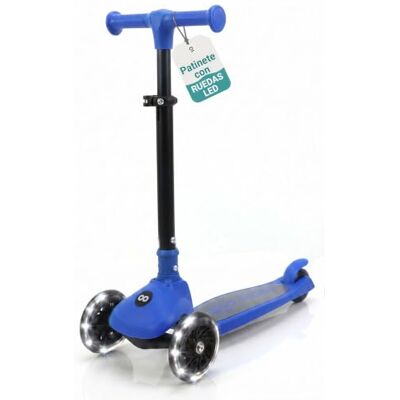 SereneLife Patinete 3 Ruedas para niños, Plegable, Luces LED en Las Ruedas, Manillar Ajustable, Freno Trasero de pie, Soporta hasta 49.9kgs SereneLife Patinete 3 Ruedas para niños, Plegable, Luces LED en Las Ruedas, Manillar Ajustable, Freno Trasero de pie, Soporta hasta 49.9kgs
